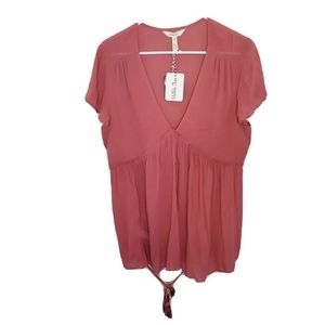 NWT Matilda Jane Willow Blouse Top Burnt Orange Medium